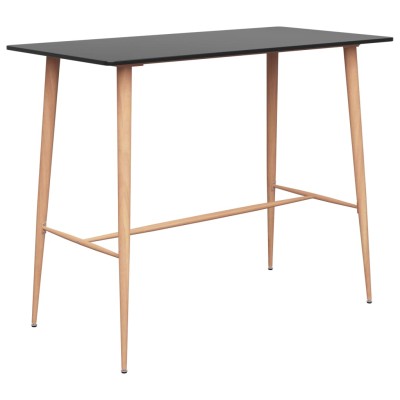 Bar table, black, 120x60x105cm