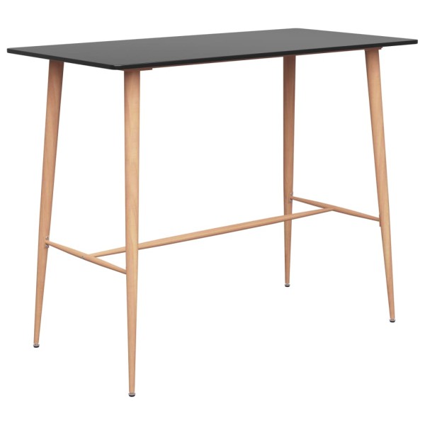 Bar table, black, 120x60x105cm