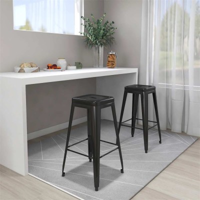 Bar stools, 2 pcs., black,...