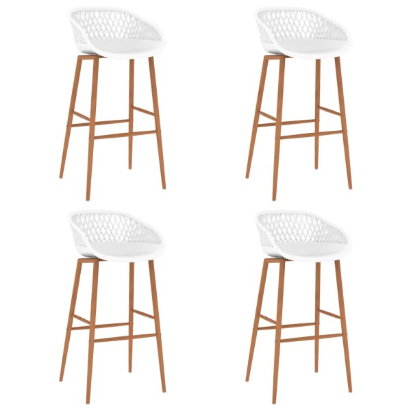 Bar chairs, 4 pcs., white color