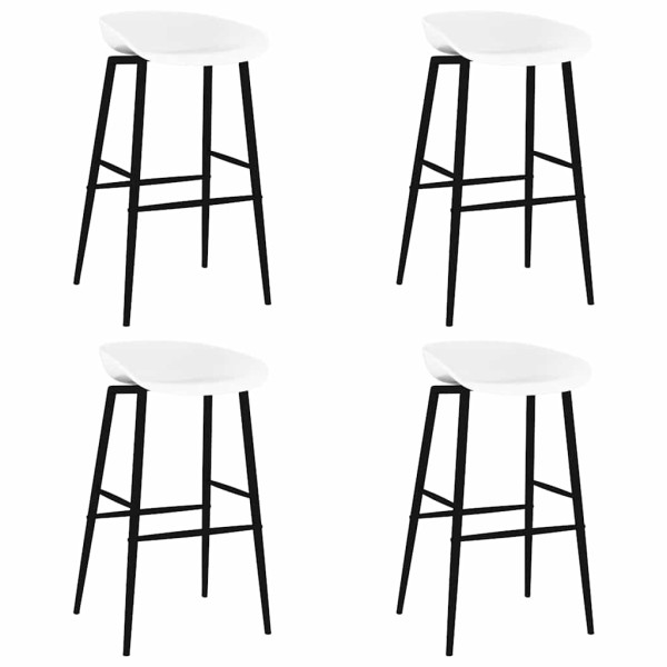 Bar chairs, 4 pcs., white color