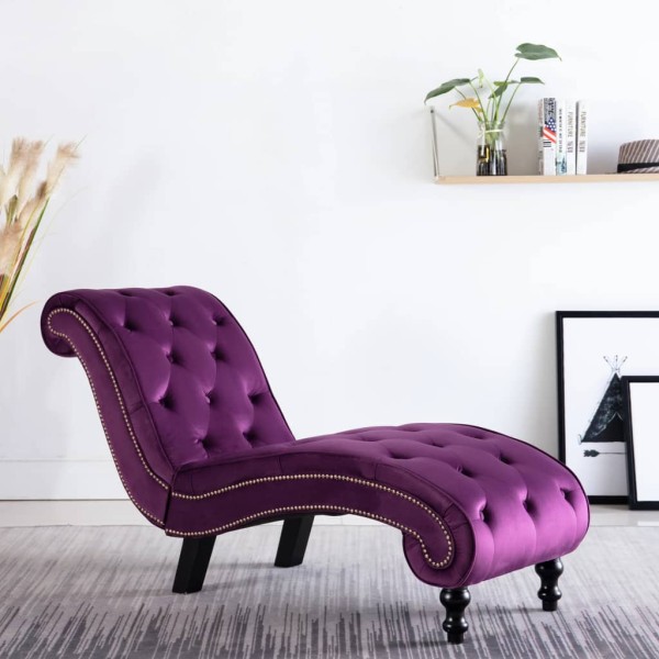 Lounger, purple sp., velvet
