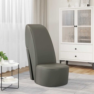 High-heeled chair, gray...