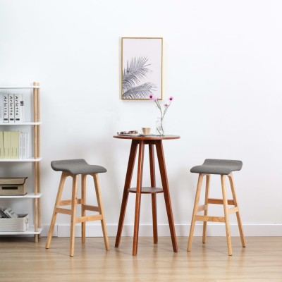 Bar chairs, 2 pcs., dark...