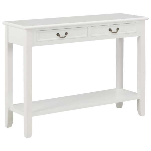 Console table, white, 110x35x80cm, wood