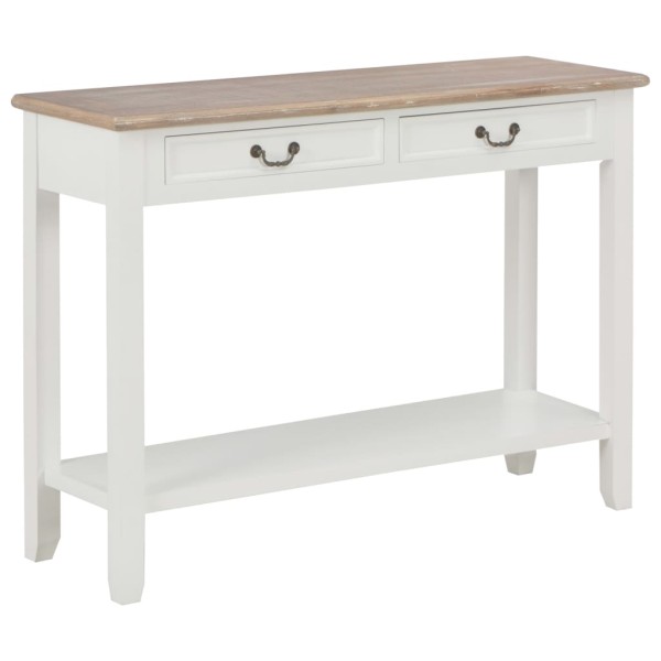 Console table, white, 110x35x80cm, wood