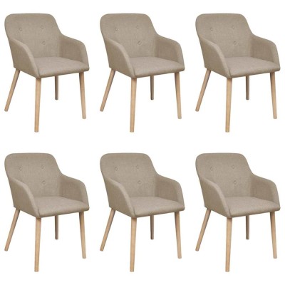 Dining chairs, 6 pcs.,...