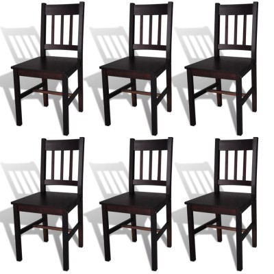 Dining room chairs, 6 pcs.,...