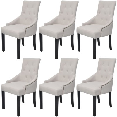 Dining room chairs, 6 pcs.,...