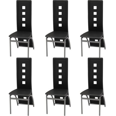 dining chairs, 6 pcs.,...