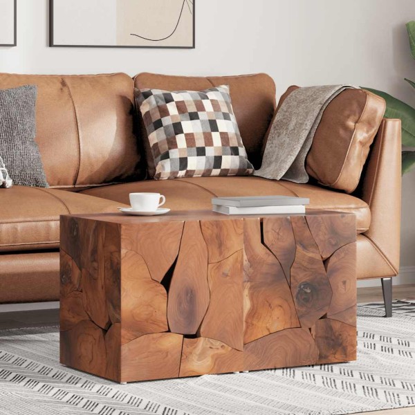 Stools 2 pcs., brown, 40x40x45 cm, solid teak wood