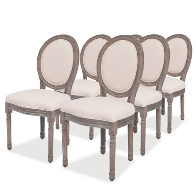 Dining room chairs, 6 pcs.,...