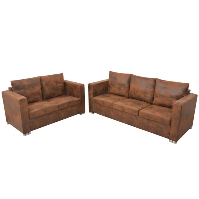 Sofa set, 2d, artificial...