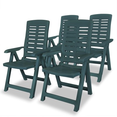 Reclining garden chairs, 4...