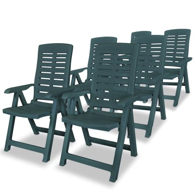 Reclining garden chairs, 6...