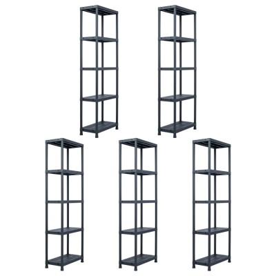 Storage shelves, 5 pcs.,...