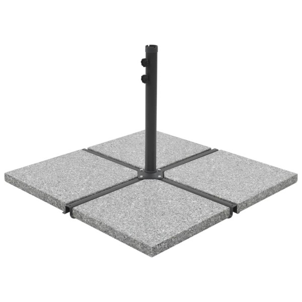 Umbrella weights, 4 pcs., gray, granite, 100 kg, square. forms