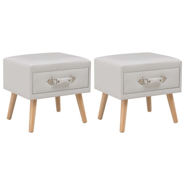 Bedside tables, 2 pcs., white, 40x35x40cm, work. the skin