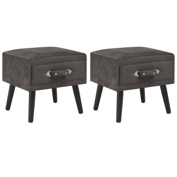 Bedside tables, 2 pcs., gray, 40x35x40cm, op.