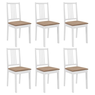 Dining chairs with pillows,...