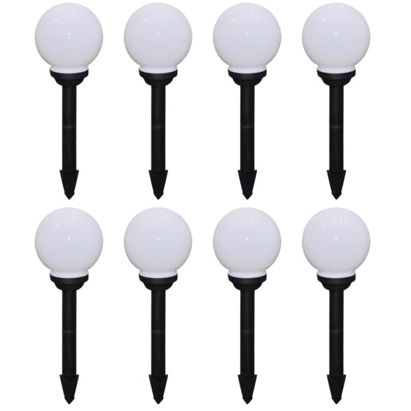 Outdoor LED lights for track, 8 pcs., 15 cm, with stud. stake