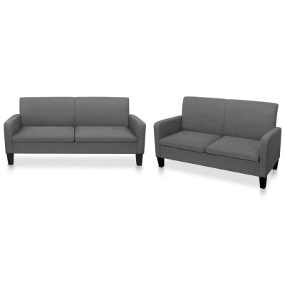 Sofa set, 2d., fabric, dark...