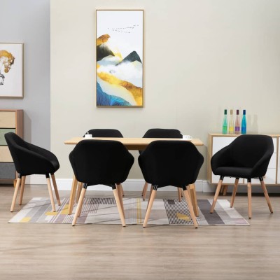 Dining room chairs, 6 pcs.,...