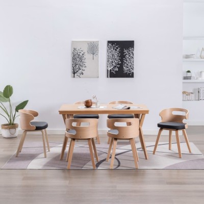 Dining chairs, 6 pcs.,...