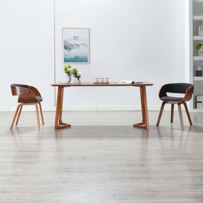 Dining chairs, 2 pcs., gray...
