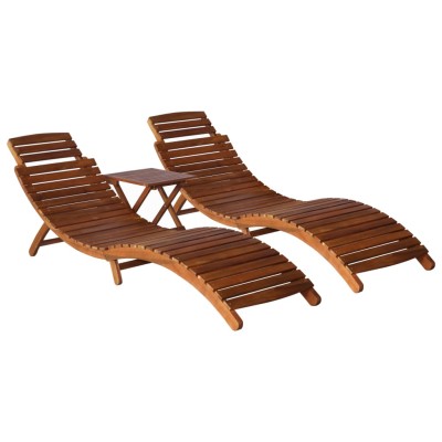 Sun lounger with tea table,...