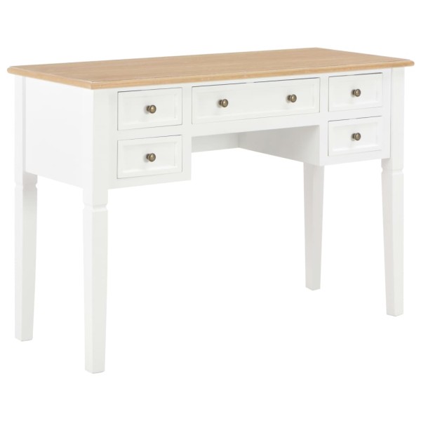 Desk, white, 109.5x45x77.5cm, wood