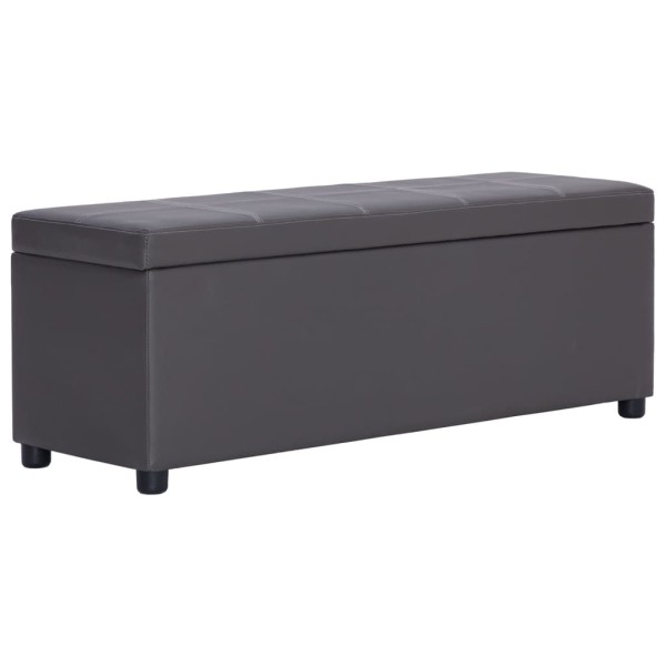 Bench with compartment for things, gray width, 116cm, work. the skin