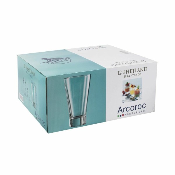 Lasisetti Arcoroc ARC 79736 Läpinäkyvä Lasi 220 ml (12 osaa)