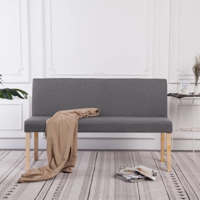 Bench, light gray, 139.5...