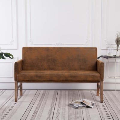 Bench with armrests, brown...