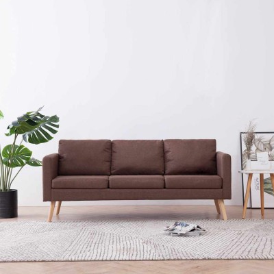 Three-seater sofa, brown,...