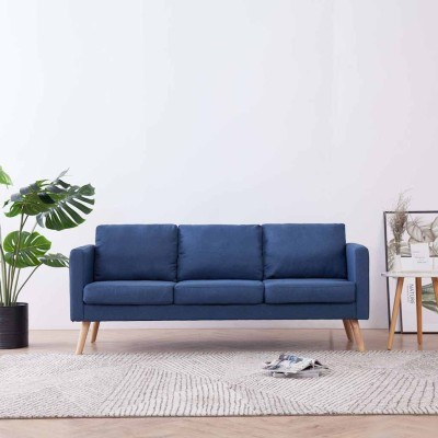 Three-seater sofa, blue,...