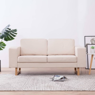 Dvivietė sofa, kreminės...