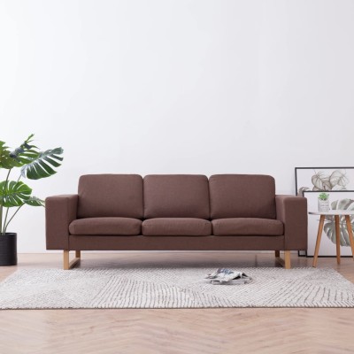 Three-seater sofa, brown,...