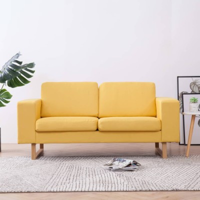 Dvivietė sofa, geltona,...