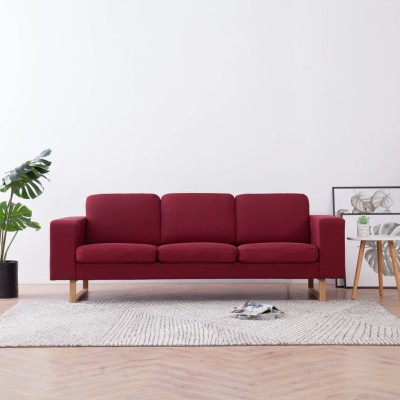 Trivietė sofa, vyno...