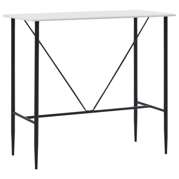 Bar table, white, 120x60x110cm, MDF