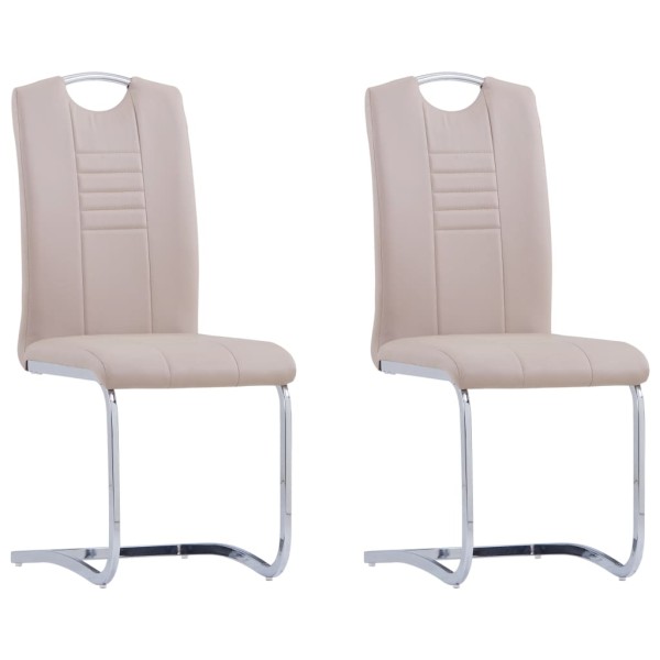 Gumbin dining chairs, 2 pcs., cappuccino, artificial leather