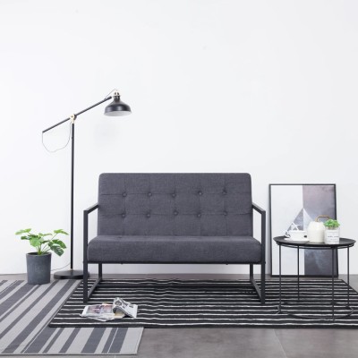 Double sofa with armrests,...