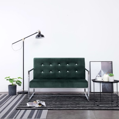 Double sofa with armrests,...