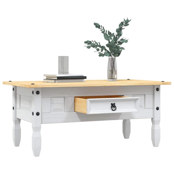 Coffee table, white, 100x55x44 cm, Mexican pine