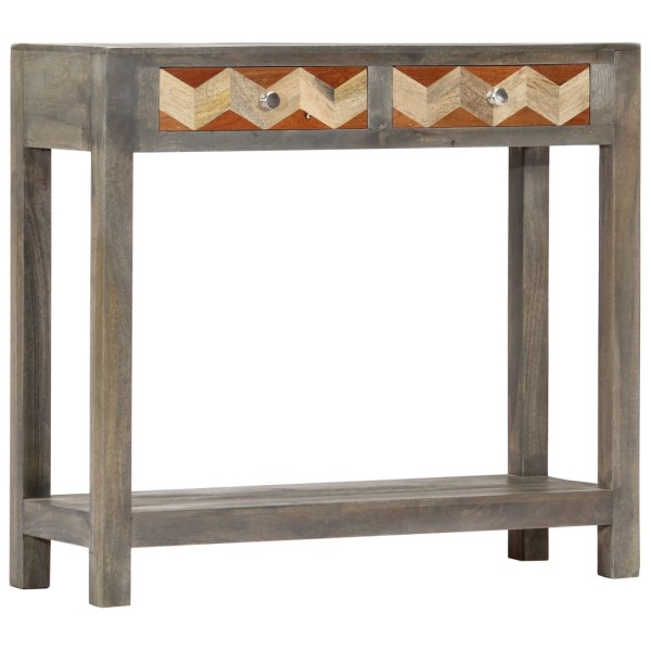 Console table, gray, 86x30x76cm, mango wood mass.