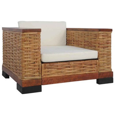 Armchair with cushions,...