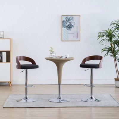Bar stools, 2 pcs., dark...