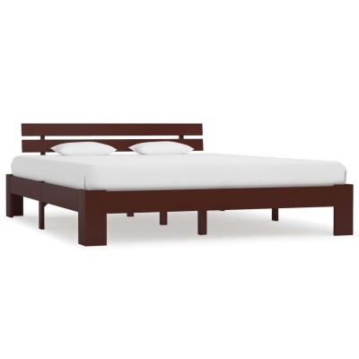 Bed frame, dark brown...